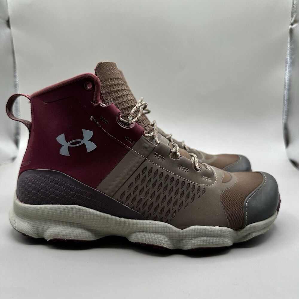 Under Armour Women's Maroon Brown Gray Athletic Sneakers